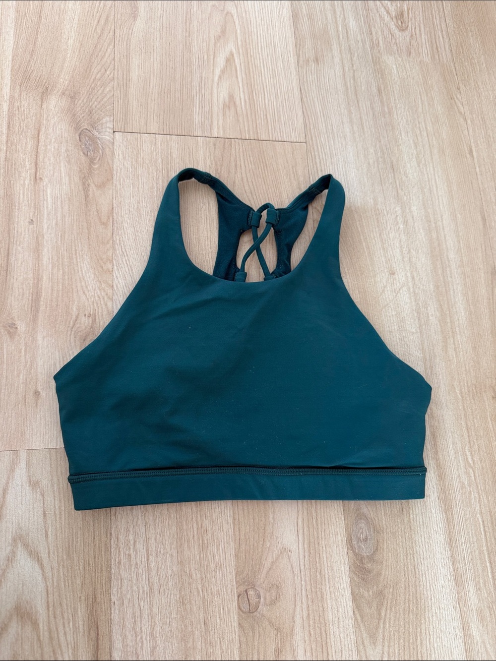lululemon athletica High-Neck Strappy Sports Bra - Teal Green